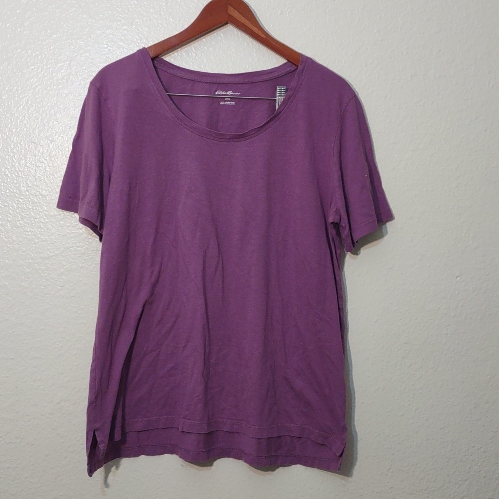 USED EDDIE BAUER PURPLE TSHIRT SIZE XL